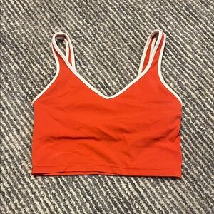 Aerie Red V-Neck Crop Top
